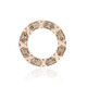 9K SI1 Argyle Rose De France Diamond Gold Pendant (Annette)