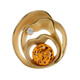 Cognac Baltic Amber Silver Pendant (dagen)