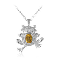 Citrine Silver Necklace