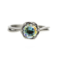 Moonlight Topaz Silver Ring