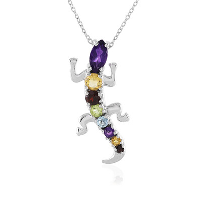 Zambian Amethyst Silver Necklace