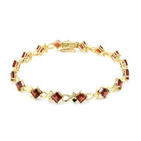 Mozambique Garnet Silver Bracelet