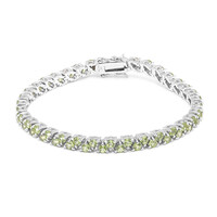 Burmese Peridot Silver Bracelet