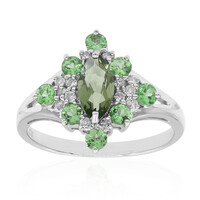 10K Green Tourmaline Gold Ring