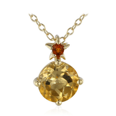 Citrine Silver Necklace