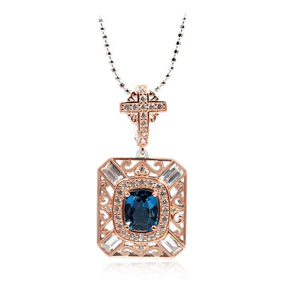 London Blue Topaz Silver Necklace (Dallas Prince Designs)