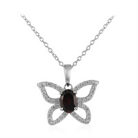 Garnet Silver Necklace