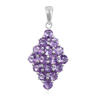 Rose de France Amethyst Silver Pendant