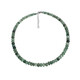 Green Strawberry Quartz Silver Necklace