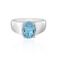 Sky Blue Topaz Silver Ring