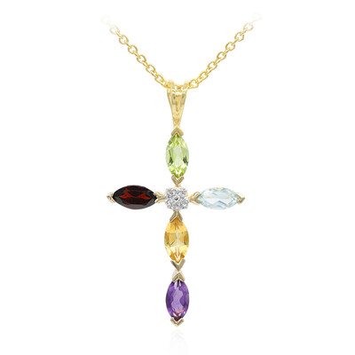 Mozambique Garnet Silver Necklace