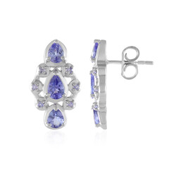 Tanzanite Silver Earrings