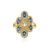 Blue Sapphire Silver Ring