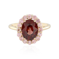 9K Mahogany Zircon Gold Ring