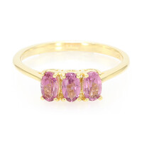 Pink Cuprian Tourmaline Silver Ring