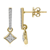 14K IF (D) Diamond Gold Earrings