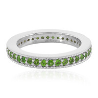 Russian Diopside Silver Ring