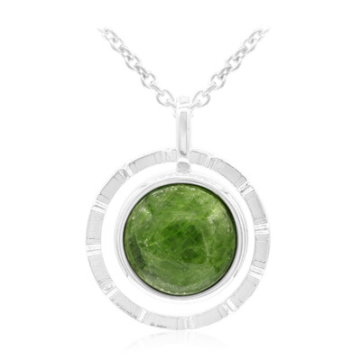 Russian Diopside Silver Necklace