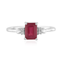 Bemainty Ruby Silver Ring