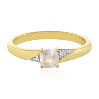 Rainbow Moonstone Silver Ring