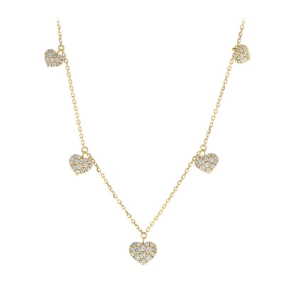 18K I1 (H) Diamond Gold Necklace (CIRARI)