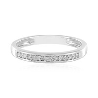 I2 (I) Diamond Silver Ring