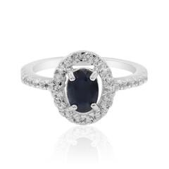 Blue Sapphire Silver Ring