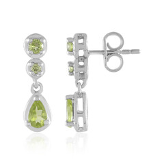 Peridot Silver Earrings