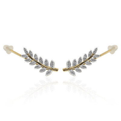 9K SI1 (G) Diamond Gold Earrings (Annette)