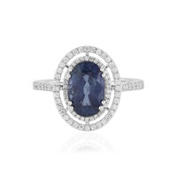 18K Ceylon Blue Sapphire Gold Ring