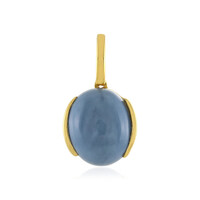 Blue Opal Silver Pendant