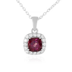 Malawi Garnet Silver Necklace