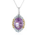 Rose de France Amethyst Silver Necklace