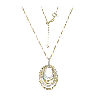 White Topaz Silver Necklace (Adela Silber)