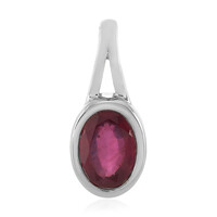 Madagascar Ruby Silver Pendant