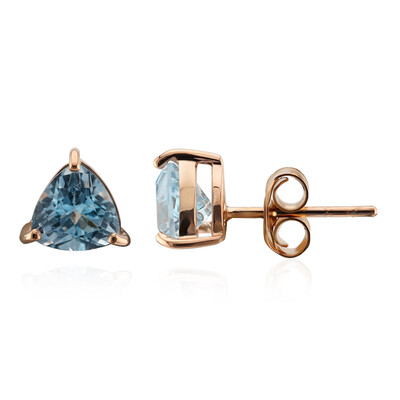 Sky Blue Topaz Silver Earrings