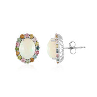 Welo Opal Silver Earrings