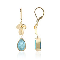 Blue Pastel Quartz Silver Earrings