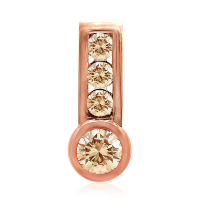 9K SI1 Argyle Rose De France Diamond Gold Pendant (Annette)
