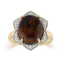 9K Fire Agate Gold Ring