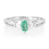 Sao Francisco Emerald Silver Ring