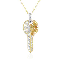 Zircon Silver Necklace (Gems en Vogue)
