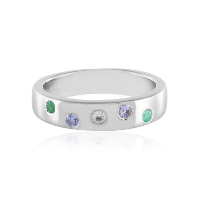 Brazilian Emerald Silver Ring
