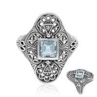 Sky Blue Topaz Silver Ring