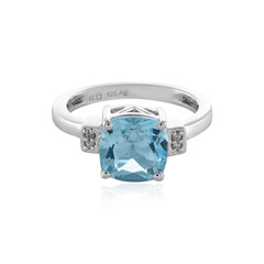 Sky Blue Topaz Silver Ring