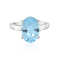 Sky Blue Topaz Silver Ring