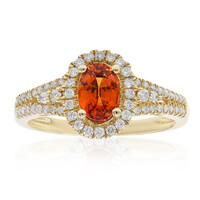 14K Mandarin Garnet Gold Ring (CIRARI)