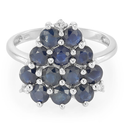 Blue Sapphire Silver Ring