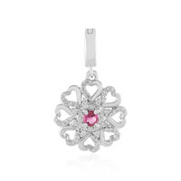 Nigerian Pink Tourmaline Silver Pendant