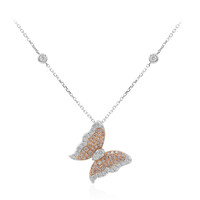 14K I1 Pink Diamond Gold Necklace (CIRARI)